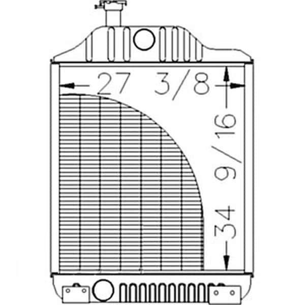 Aftermarket Radiator Fits John Deere Tractor 8430 4wd 8440 8630 AR73260 AR73261 AR76838 - main